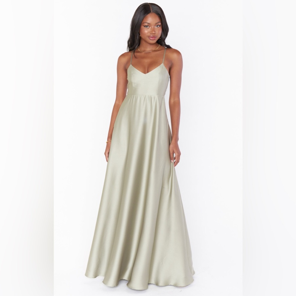 Show Me Your MuMu Sage Green Maxi Dress
